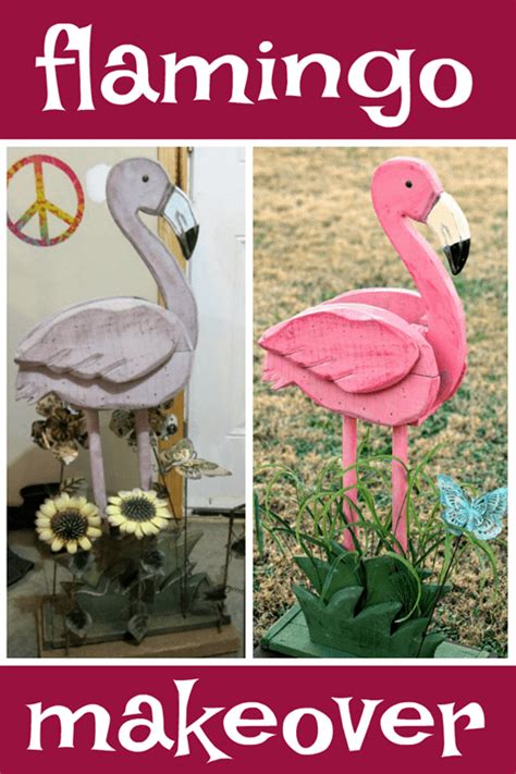 How To Paint A Wood Flamingo Flamingo Craft Flamingo Decor Pink