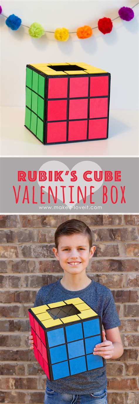 Hot Air Balloon And Rubiks Cube Valentine Boxes Make It And Love It