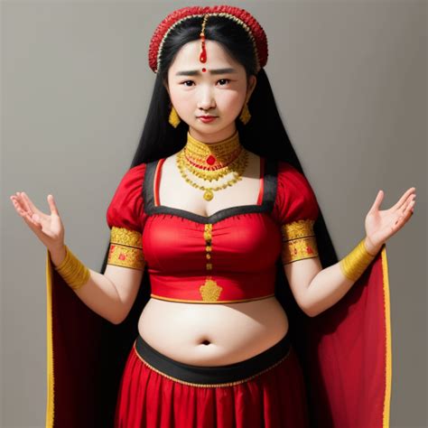 Generator Seni Ai Dari Teks A Women In Traditional Dress Revealing Her