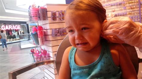 Violet Gets Her Ears Pierced Youtube