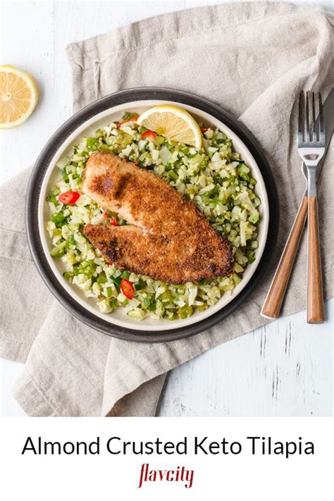 Keto almond flour fish tacos. Almond Crusted Keto Tilapia | Tilapia recipes, Keto ...