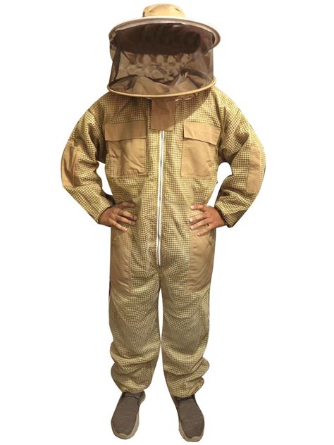 3 Layer Ultra Breeze Ventilated Beekeeping Suit With Round Veil
