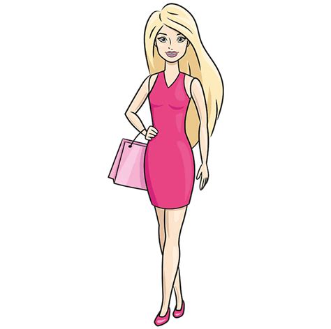 How To Draw A Barbie Doll Askexcitement5