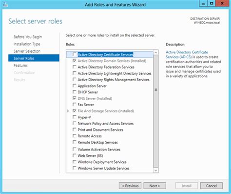 Windows Server 2012 Discover Roles And Features