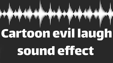 Cartoon Evil Laugh Sound Effect No Copyright Youtube