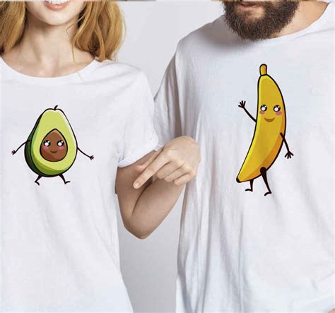 P Rchen T Shirt Banane Und Avocado Tenstickers