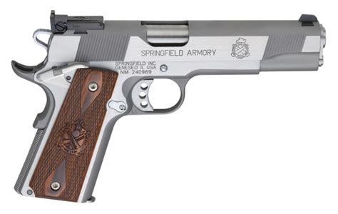 Springfield Armory 1911 Target Stainless 9mm Pistol Cocobolo Grips 5