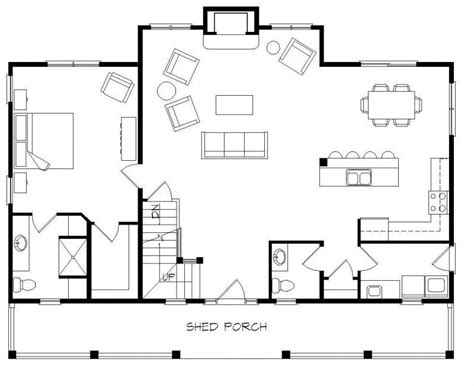 You can have a gravity fed shower by placing a water tank in the closet space above the shower. Small house floor plans with loft in 2017: Beautiful ...