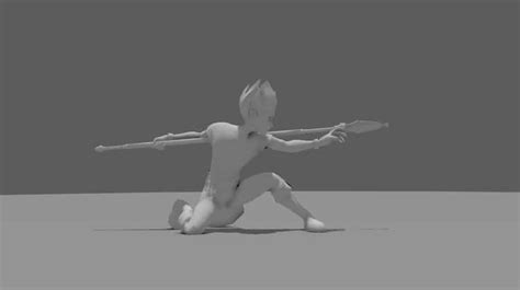 2 Handed Spear Movement With Images Animation Reference Character