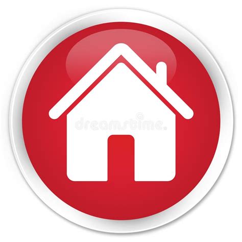 Red Home Button Stock Illustrations 14242 Red Home Button Stock