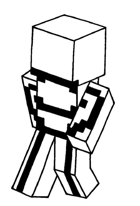Minecraft Majkraft Omalovánky