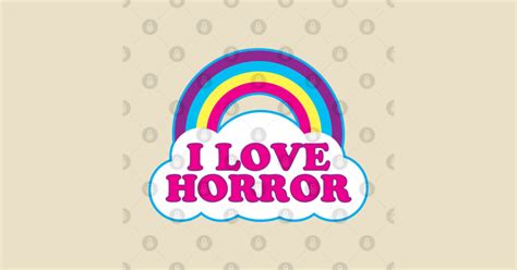 I Love Horror Movie Sticker Teepublic Uk
