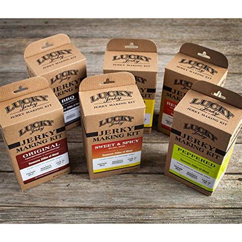 Jerky Seasoning And Cure Kit By Lucky Beef Jerky Jerky Variety Pack With Six Flavors Diy
