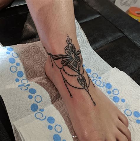 Ankle Bracelet Tattoos To Make Your Legs Look Graceful Ecstasycoffee