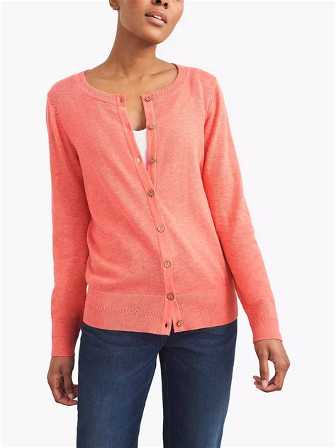 White Stuff Lola Cardigan Mid Coral At John Lewis And Partners