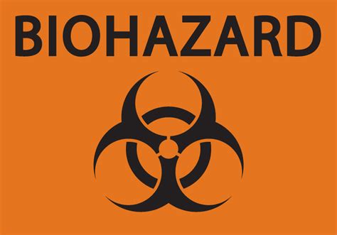 Biohazard Sign With Symbol Safety Signs Zing