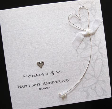 Homemade gifts ideas hello and welcome to homemade gifts made easy! PERSONALISED Handmade 60th Diamond Wedding Anniversary ...