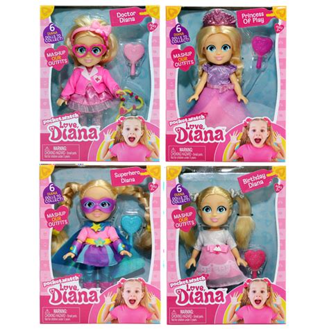 Love Diana Set Of Four Mini 6 Inch Dolls Doctor Birthday Super