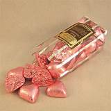 Pink Foil Wrapped Chocolate Hearts Photos