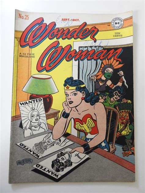 Wonder Woman 25 1947 Vgfn Condition Ink On Fc Comic Books