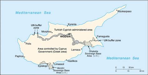 Plasați cursorul peste orașe pentru informații despre vreme. Cipru