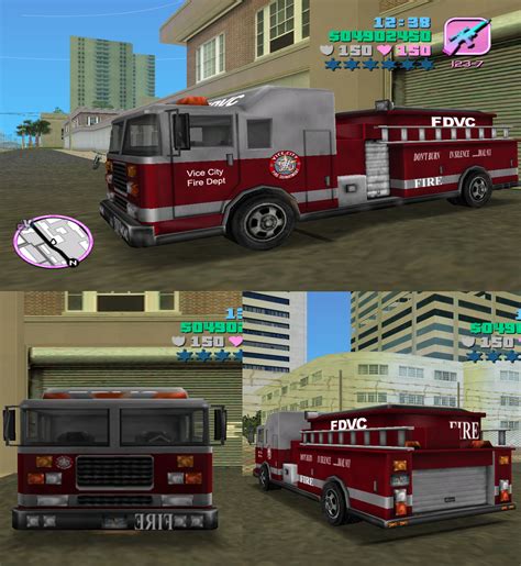Gta Vice City Firetruck Fire Trucks Gta Video Games