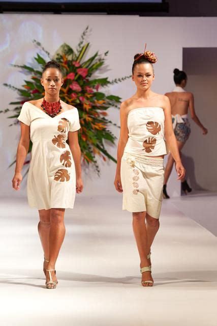 Fiji Fashion Week Island Fashion Polynesian Dress