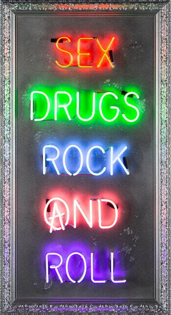 Illuminati Neon Sex Drugs And Rock N Roll 2022 Artsy