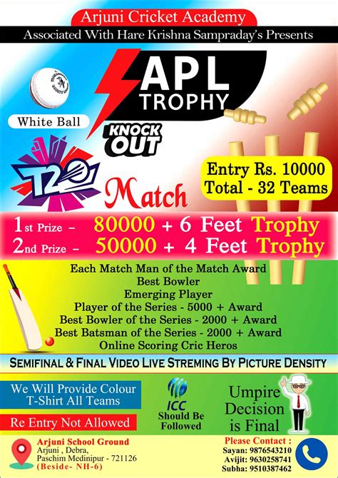 Cricket Tournament Poster Psd Picturedensity