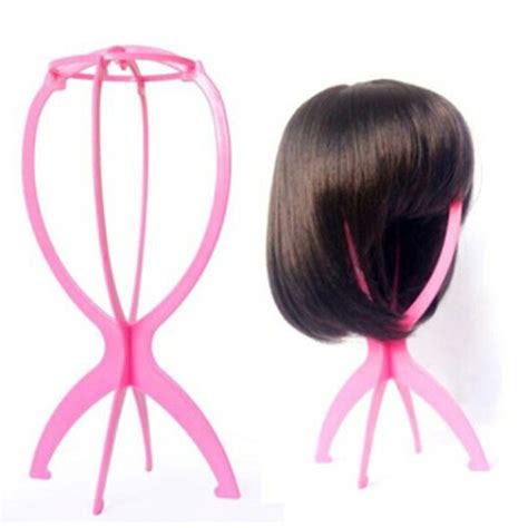 3pcs Plastic Folding Stable Durable Wig Stands Women Wig Stand Hair