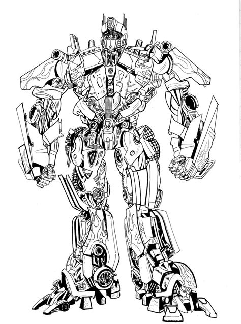 Dibujos Para Colorear Optimus Prime 120 Dibujos Para Colorear
