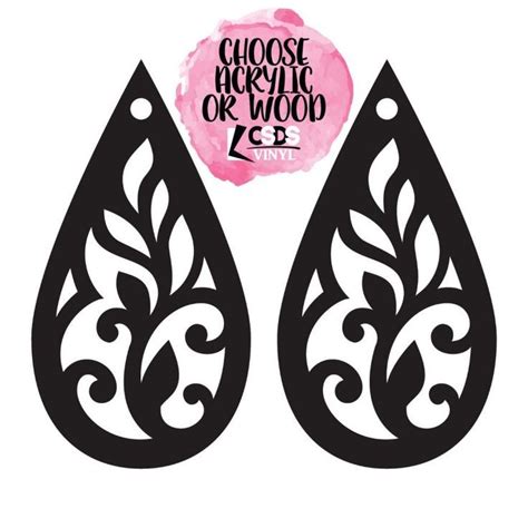 Free Laser Cut Earrings Template