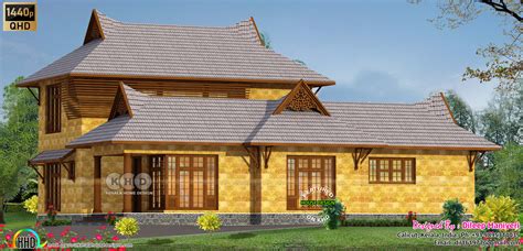 1779 Sq Ft 4 Bhk Traditional Kerala House Kerala Home Design And