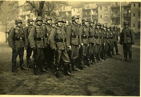 German Soldiers In Formation In Probably Germany March 1941 The Digital Collections Of The