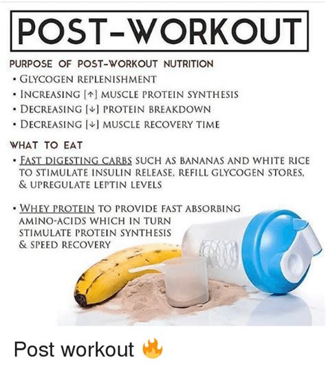 Post Workout Purpose Of Post Workout Nutrition Glycogen Replenishment