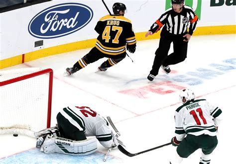 Torey Krugs Ot Goal Caps Bruins Comeback Win Over Wild The Boston Globe