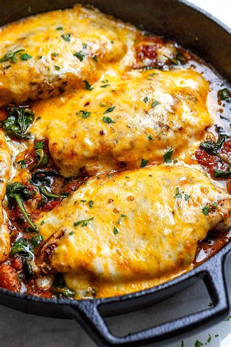 Discover delicious and easy to prepare low cholesterol recipes including. Tomato Spinach Chicken Skillet Recipe (Low Carb - Keto ...