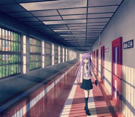 Aesthetic Anime School Background