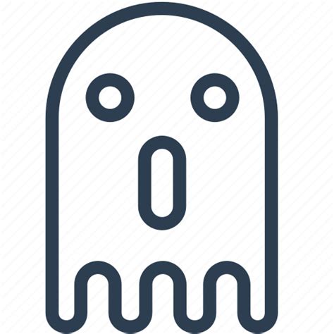 Emoji Emoticon Ghost Halloween Horror Monster Scary Icon
