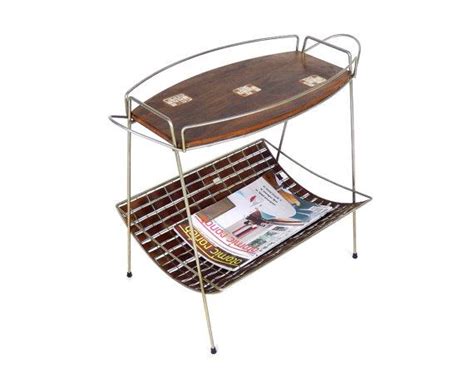 Mid Century Modern Tony Paul Magazine Rack For Woodlin Hall Etsy