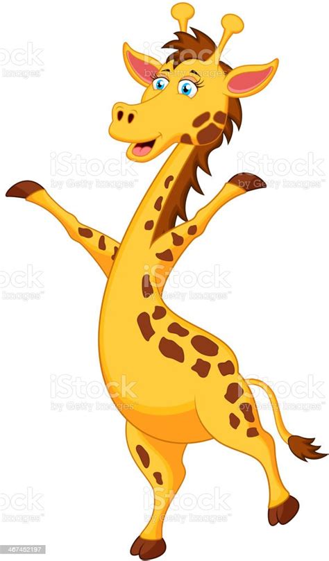 Giraffe Cartoon Standing Stock Illustration Download Image Now Istock