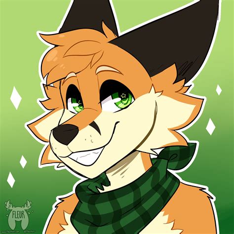 Sunday Best With His Bandana~ Art By Me Fleurfurr On Twitter Furry