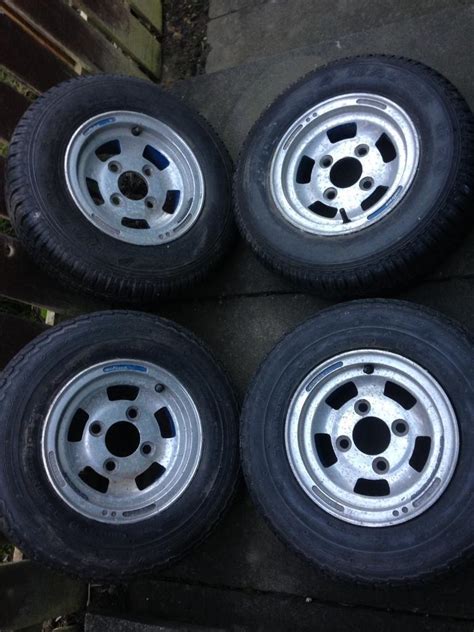 Classic Mini Alloy Wheels 5x10 Wolfrace With Tyres In Newcastle