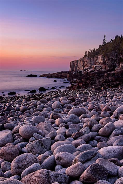 Boulders At Dawn Vertical Photograph By Michael Blanchette