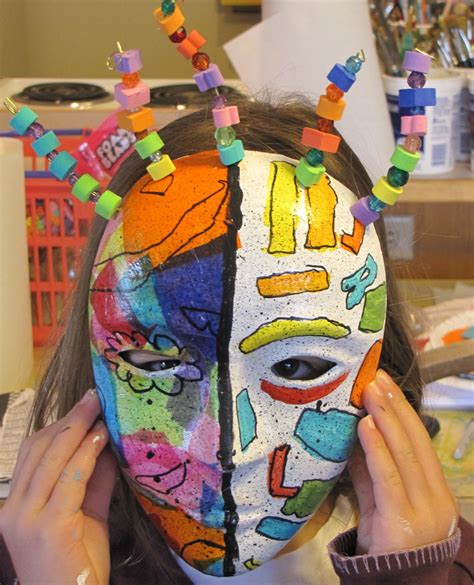 Use the picasso elements guide to create faces from paper, cardboard and fabric. Picasso Masks-art project