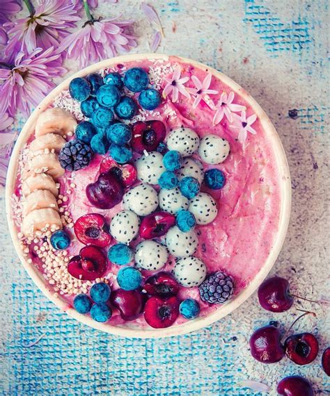 Dreamy Pink Smoothie Bowl Smoothie Bowl Protein Breakfast Smoothie Yummy Food