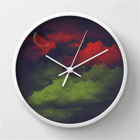 A Midnights Dream Wall Clock Available In Natural Wood Black Or White