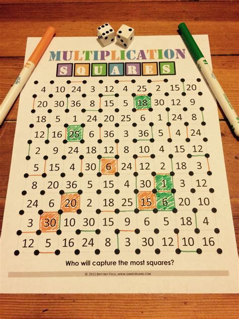 These games are a super simple and fun way for kids to practice their multiplication facts as they dash to the finish! We've "Mathified" The Squares Game! | Multiplication facts ...