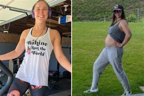 Beaming Ronda Rousey Shows Off Growing Baby Bump On Mothers Day As Ufc