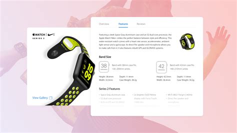 Apple Watch Product Card Features By Abhisek Das On Dribbble